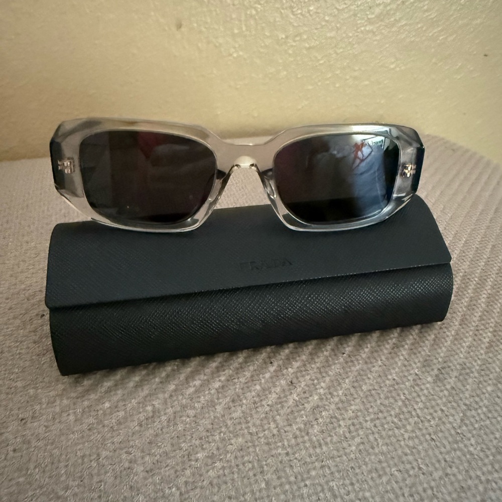 Prada Grey Crystal Sunglasses